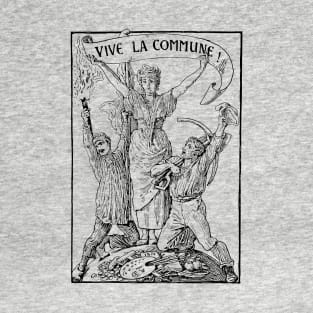 Vive La Commune Walter Crane - Historical, Paris Commune, Socialist, Leftist T-Shirt